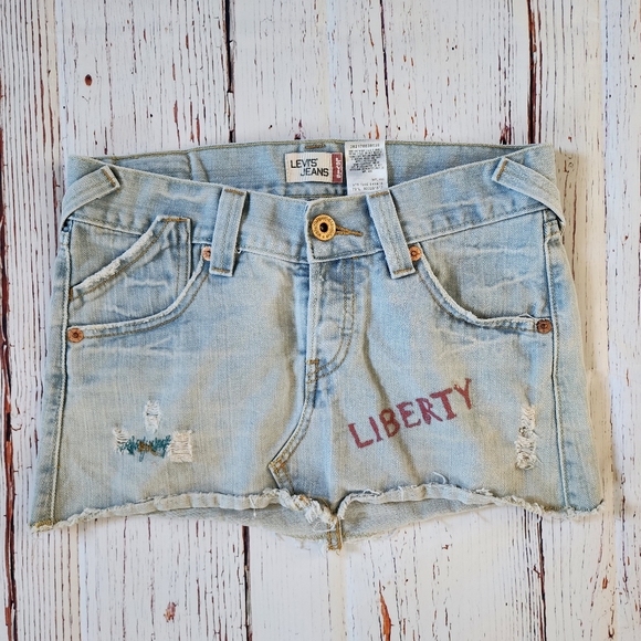 Levi's Dresses & Skirts - Retro Patriotic USA Levis mini skirt